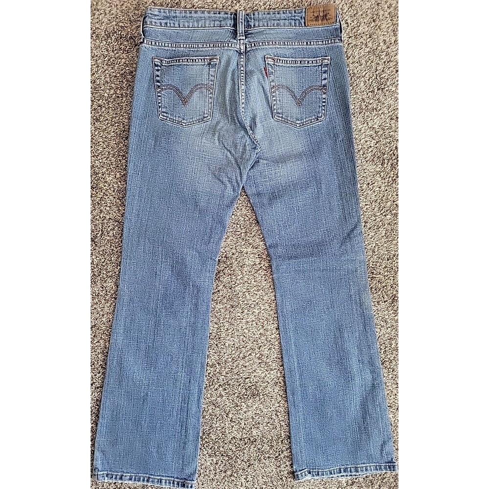 Levis 545 Low Boot Cut Jeans Womens 6 M Blue Med Wash Low Rise